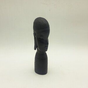 Kenyan Hardwood Statue of Woman By Besmo